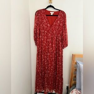 Cynthia Rowley fall inspired maxi dress